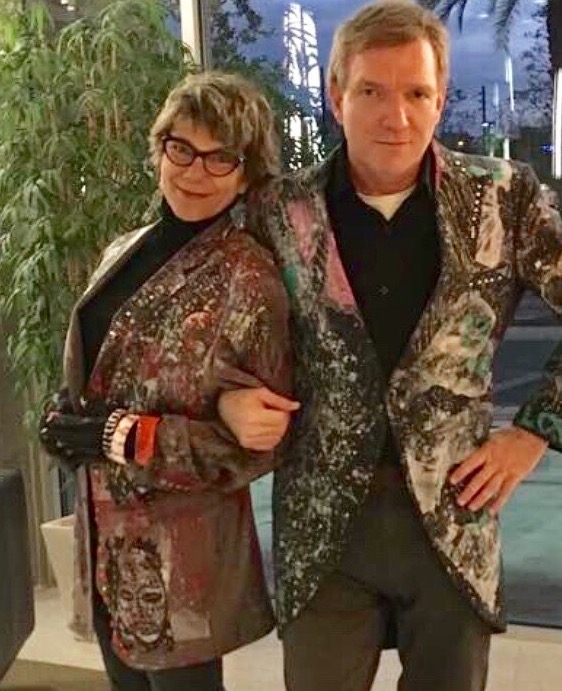 Boris and Marla wearing jackets by Daniel Chimowitz
